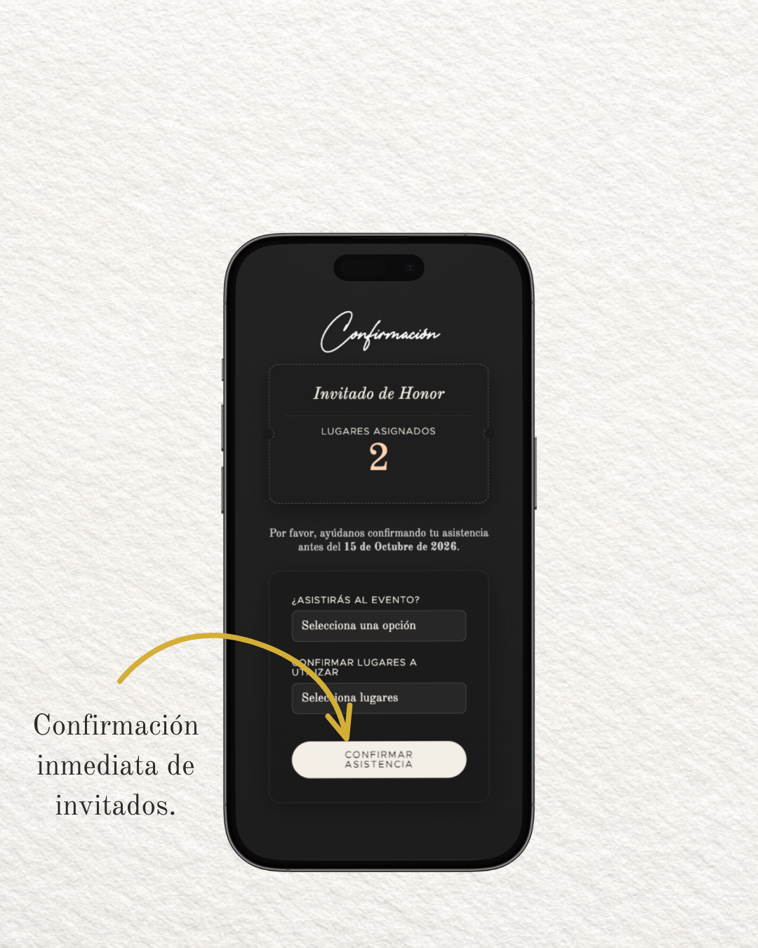 Ellá & Co. — UI: Confirmación RSVP